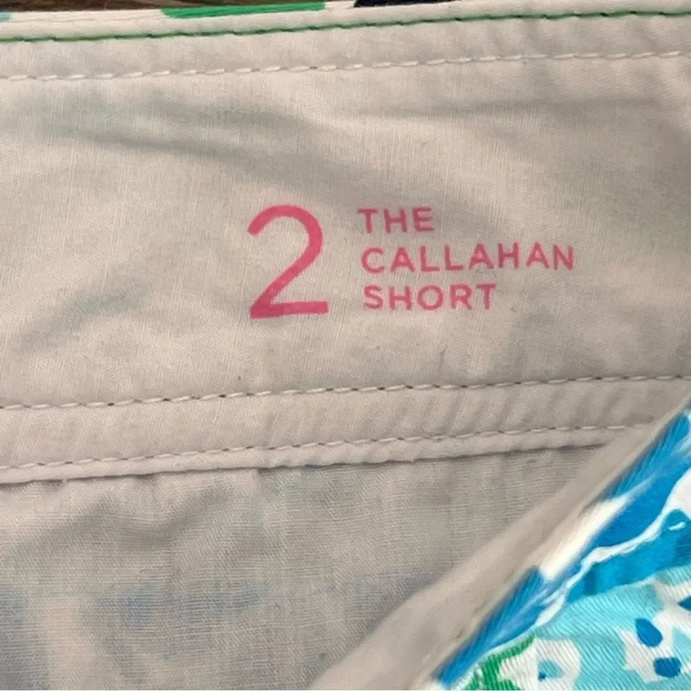 Lilly Pulitzer Spa Blue‎ Let's Cha Cha Callahan Shorts Size 2